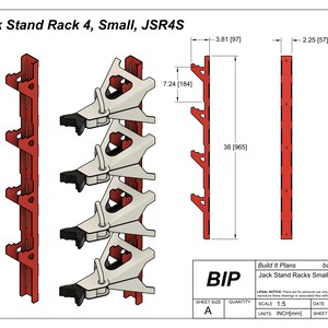 Labelled Rack Jack Small Jack Stand Rack DXF - 2-3.5 Ton Jackstand Wall Hanger Cut Files ...