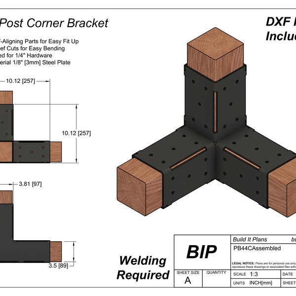 4x4 Post Corner Bracket DIY Cut Files For Pergola Corner Brackets Plasma File For 3.5x3.5 Wood Post Corner Bracket