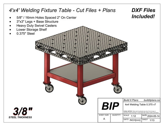 4x4 welding table discount