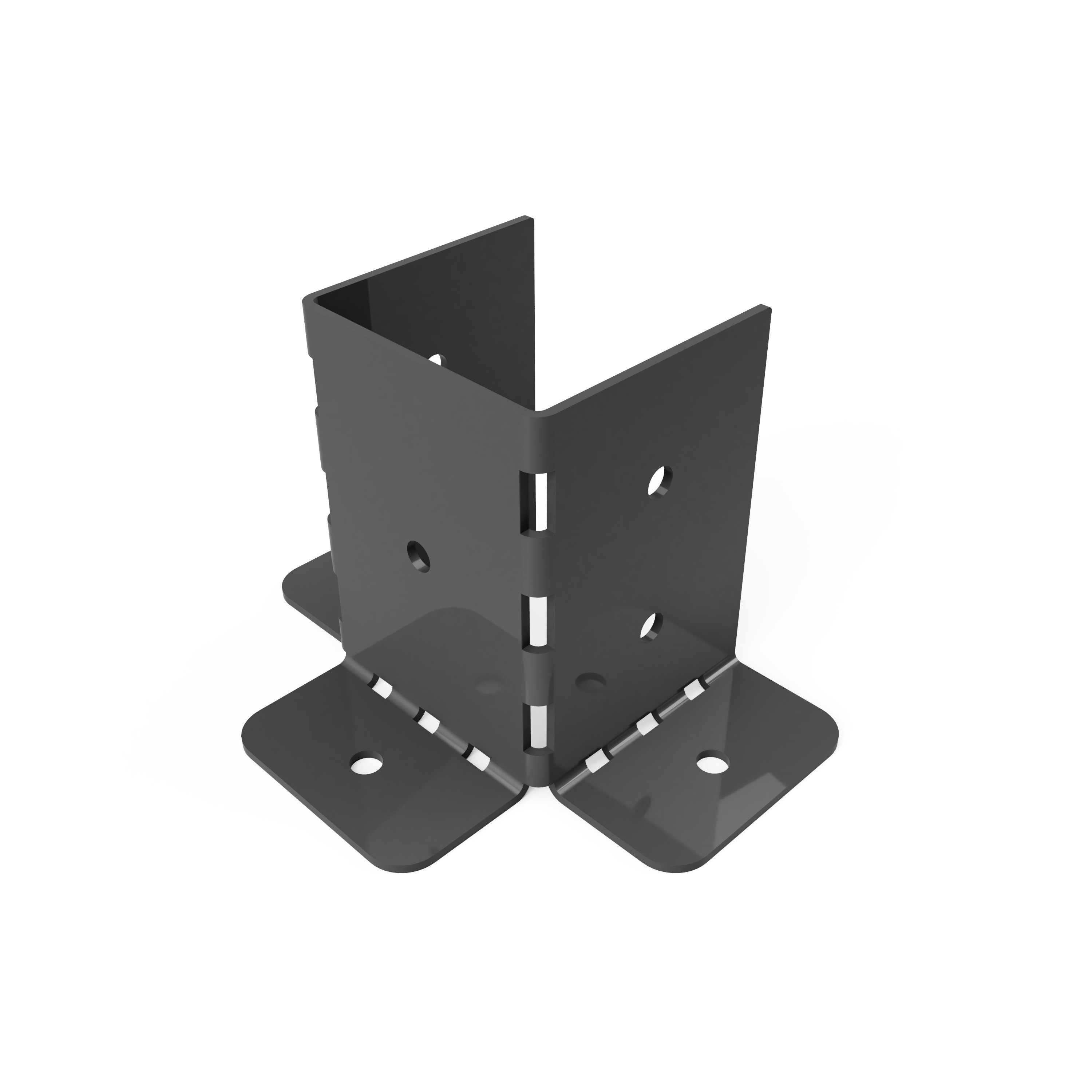4x4 Post Base Bracket Cut File 4x4 Mount Cut File for Pergola DXF