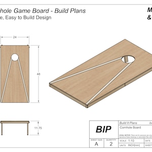 Cornhole Bean Bag Toss Plans - Detailed PDF Build Plans For Beanbag Toss Sack Toss For Wedding Gift Or Family Gathering Activities