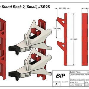 Labelled Rack Jack Small Jack Stand Rack DXF - 2-3.5 Ton Jackstand Wall Hanger Cut Files ...