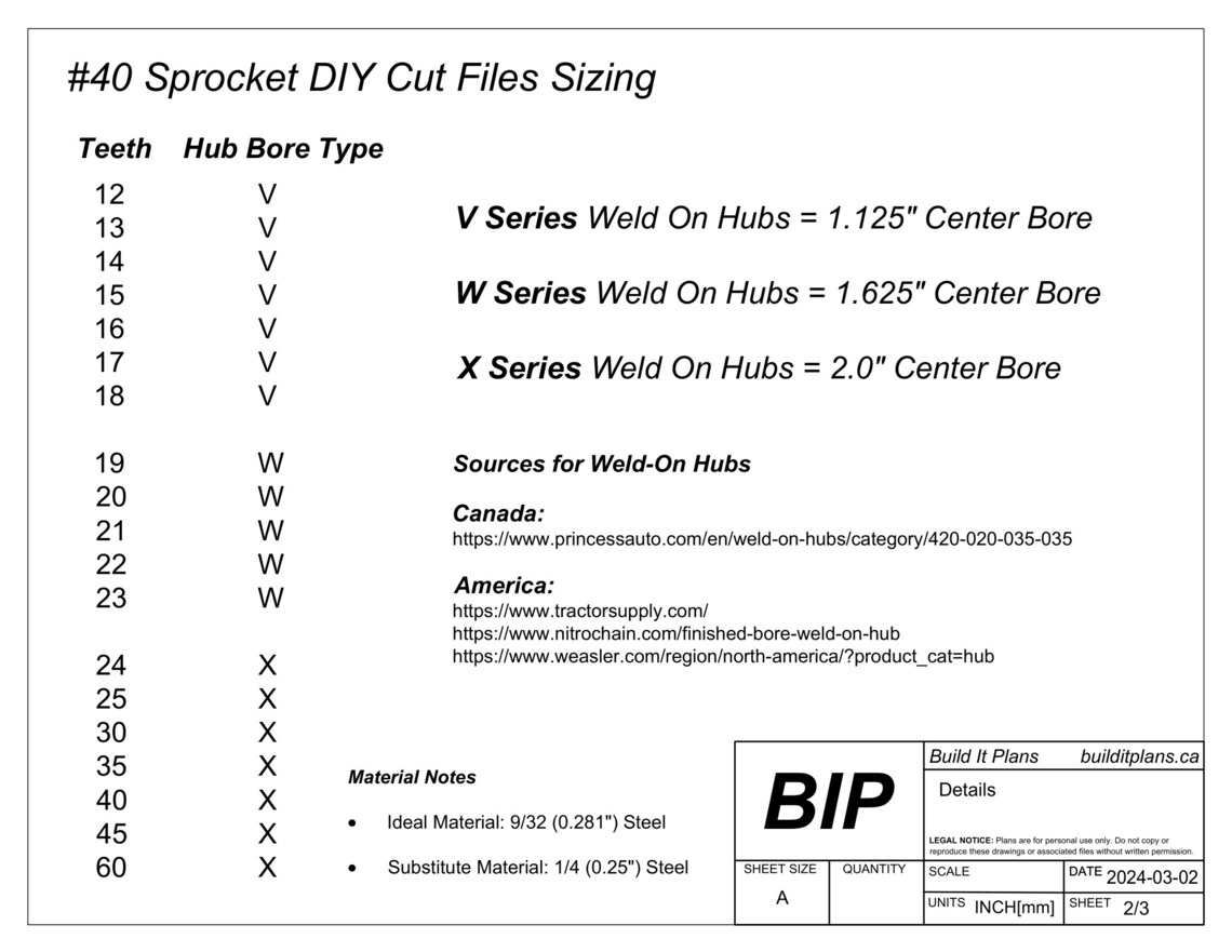 Number 40 Sprocket Cut Files Universal Sprocket DXF Plasma Cut Files