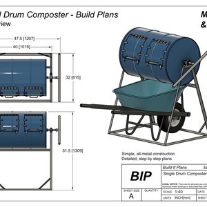 Steel Drum Composter PDF Plans For 55 Gallon Drums