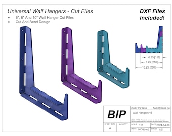 Universal Wall Hook DXF – Garage Tool Storage Hanger Cut Files