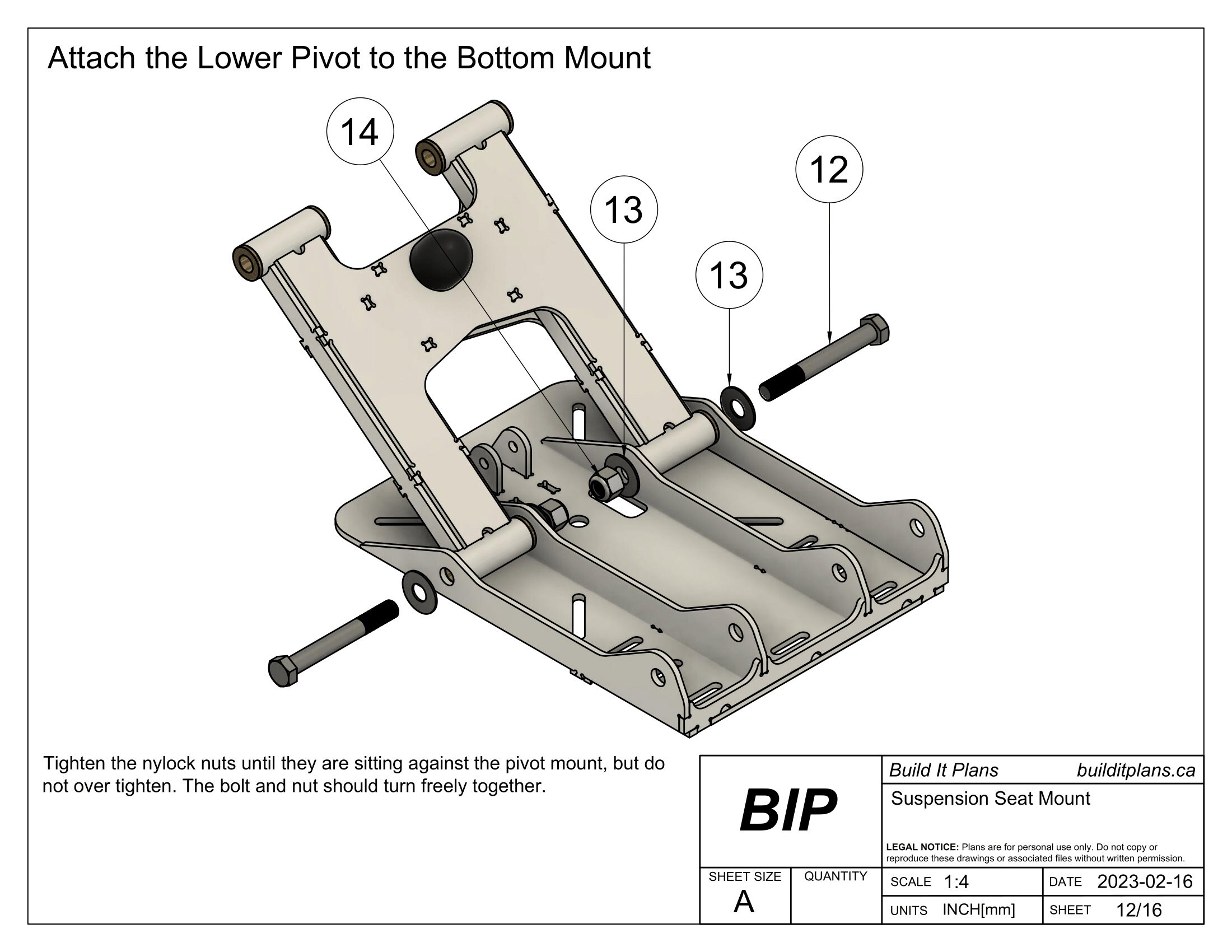 Marine Suspension Seat Mount Plans DXF Cut Files and PDF Etsy Australia
