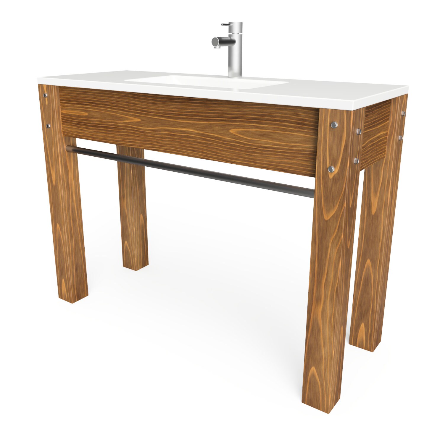 Farmhouse Bathroom Vanity Sink Plans Simple Modern Wooden Bathroom