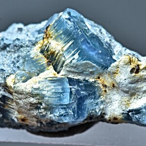 Unusual Vorobyevite Beryl Rosterite Crystal Specimen On Matrix 11 Carat