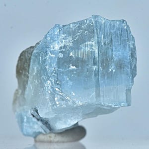 Unusual Vorobyevite Beryl Rosterite Crystal With Tourmaline Inclusion 6.90 Carat