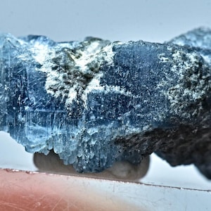 Unusual Deep Blue Color Vorobyevite Beryl Rosterite Crystal 10.50 Carat