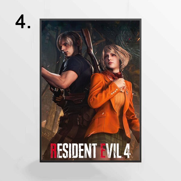 Resident Evil 4 Cover Art Etsy Resident Evil 4 Cover Art Etsy