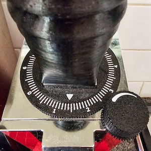 Eureka Mignon Grinder Big Dial Adjustment Wheel with 3:1 Gear-Ratio and Strong Metal Drive Shaft