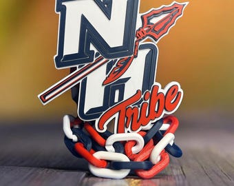 Custom Oversized Sports Spirit Chains perfect for Football, Baseball, Hockey, Soccer, High School, Club Teams, Businesses, trade shows.