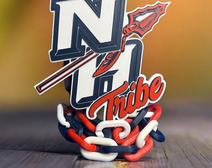 Custom Oversized Sports Spirit Chains perfect for Football, Baseball, Hockey, Soccer, High School, Club Teams, Businesses, trade shows.