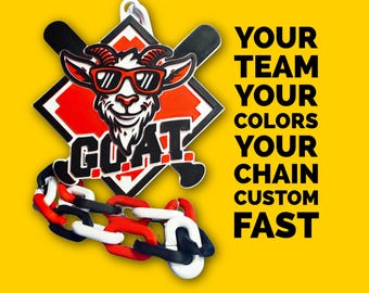 Custom 3D Printed Sports Spirit Chain: Team MVP Accessory