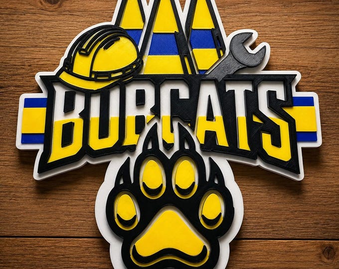 Custom Wall Emblems, 3D-Printed Team or Business Logo Decor