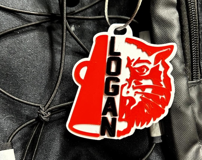 Custom 3d Bag Tags - Personalized Backpack Charms, Keychains, School Mascots, Sports Team Logos, Luggage Tags, and Team Gifts