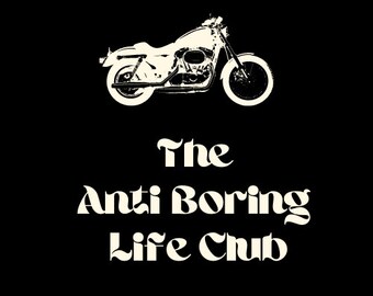 Camiseta de cuello redondo del Club de la Vida Aburrida Anti
