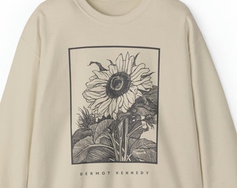 Dermot Kennedy Crewneck Sweatshirt, Dermot Kennedy Sunflower Sweater
