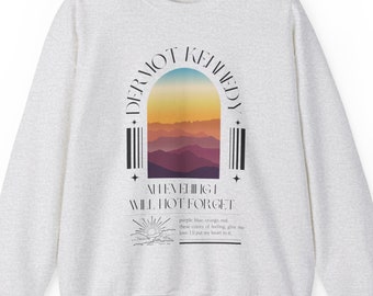 Dermot Kennedy An Evening I Will Not Forget Crewneck Sweatshirt, Dermot Kennedy Lyrics Sweater