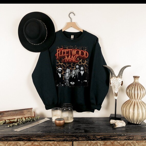 Fleetwood Mac Sweatshirt Fleetwood Mac T shirt Stevie Nicks Tee Flower Sweatshirt Fleetwood Mac Etsy UK