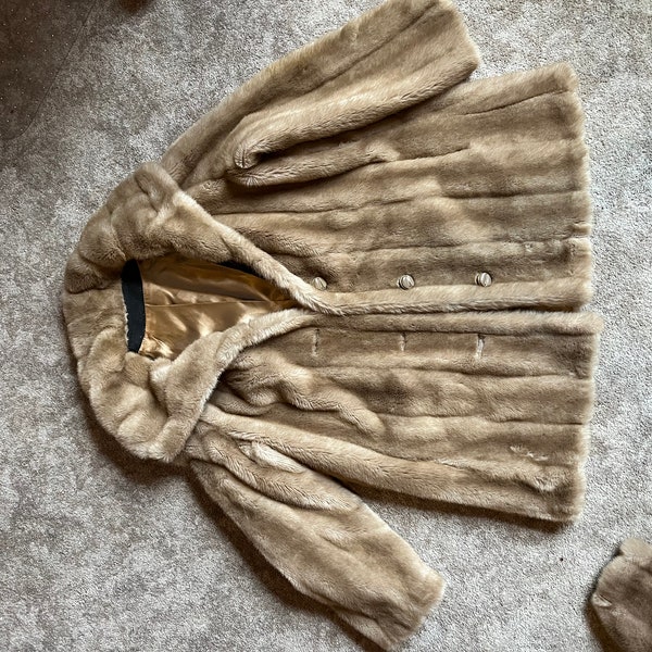 Vintage Faux Fur Coat. Grandella II Fairmoore.