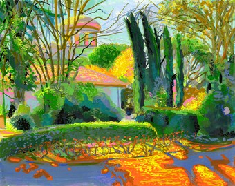Original Artwork by artist Dawn Hunter: A view from the doorstep of the first Instituto Cajal