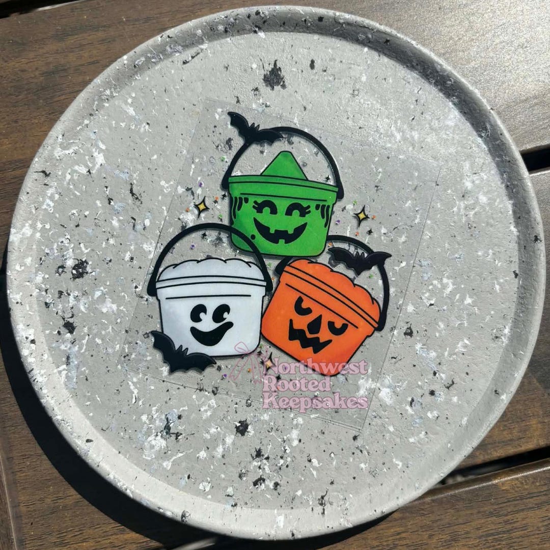 Boo Bucket Decals | UV DTF Stickers | 4 Inch Decals - Etsy
