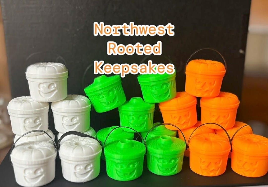 Boo Buckets 3d-printed Straw Accessories / Straw Toppers / Charms - Etsy