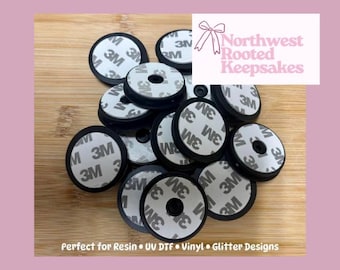 Black White Phone Grips | Blank Craft Supplies for Resin, UV DTF, Vinyl, Glitter Designs | Pop Grip