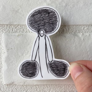 weighed down. Vinyl Sticker. Waterproof Sticker. Matte Sticker. Water Bottle Sticker.