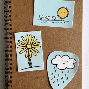 Brighter Days Vinyl Sticker Set - Set of 3 - Cute Stickers