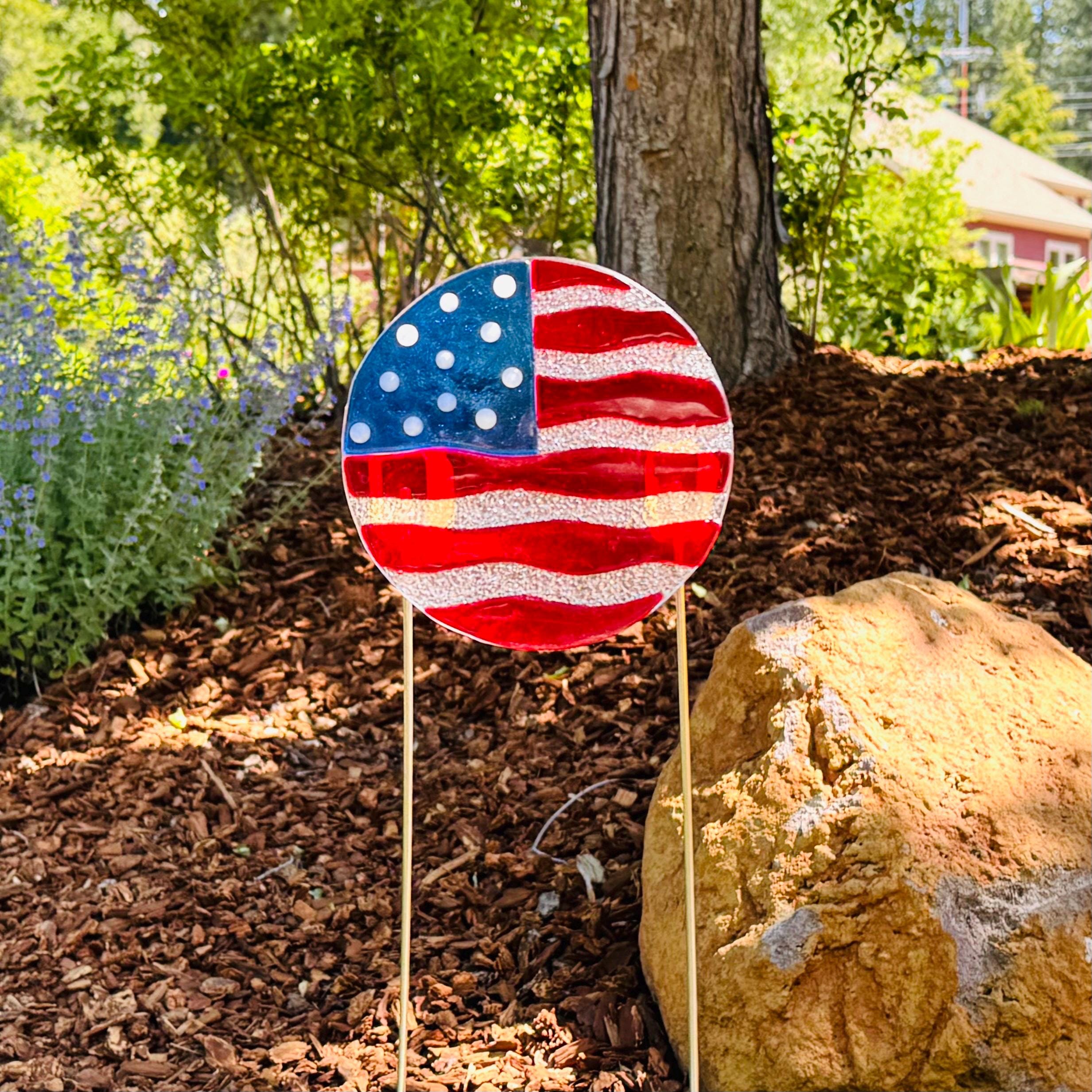 Fused Glass American Flag - Etsy