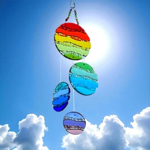 Eternity Rainbow Stained Glass Suncatcher Set