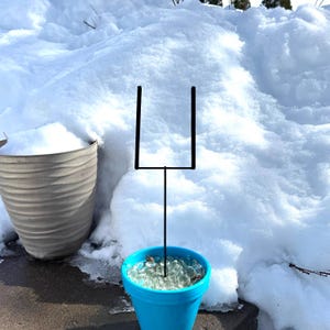 Seed Packet Plant Stakes for Displaying Glass Garden Art (set of 3 stakes, limit of 2 3-packs per order, light duty)