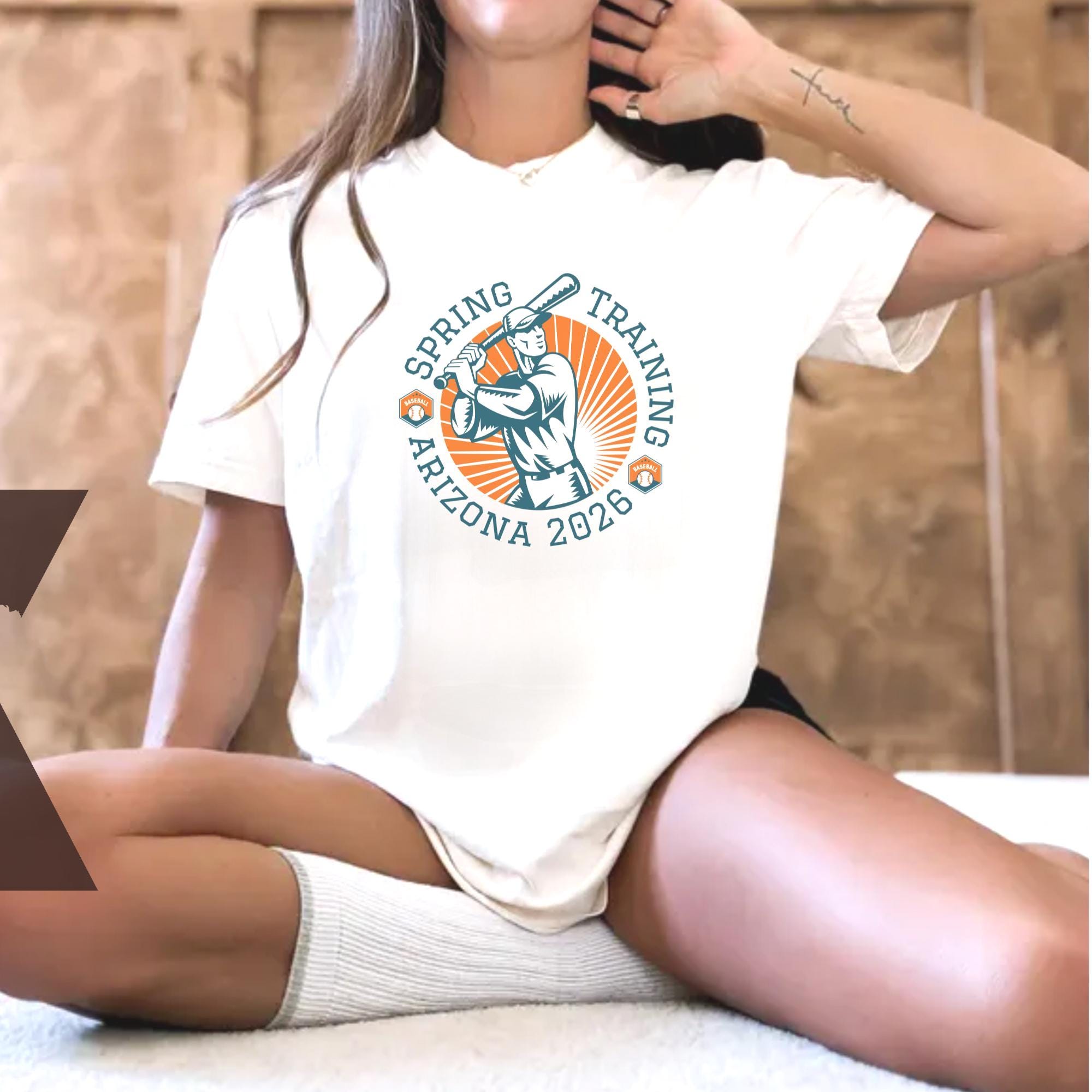 ◼️2026 ALL TEAM Tシャツ アリゾナキャンプ　記念グッズ MLB Vintage Baseball Arizona Spring Training 2026 T-shirt, Retro