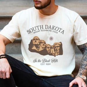 Comfort Colors Mt. Rushmore South Dakota T-Shirt, Sioux Nation Shirt, Mt. Rushmore State Unisex TShirt, Visit South Dakota, Travel Gift