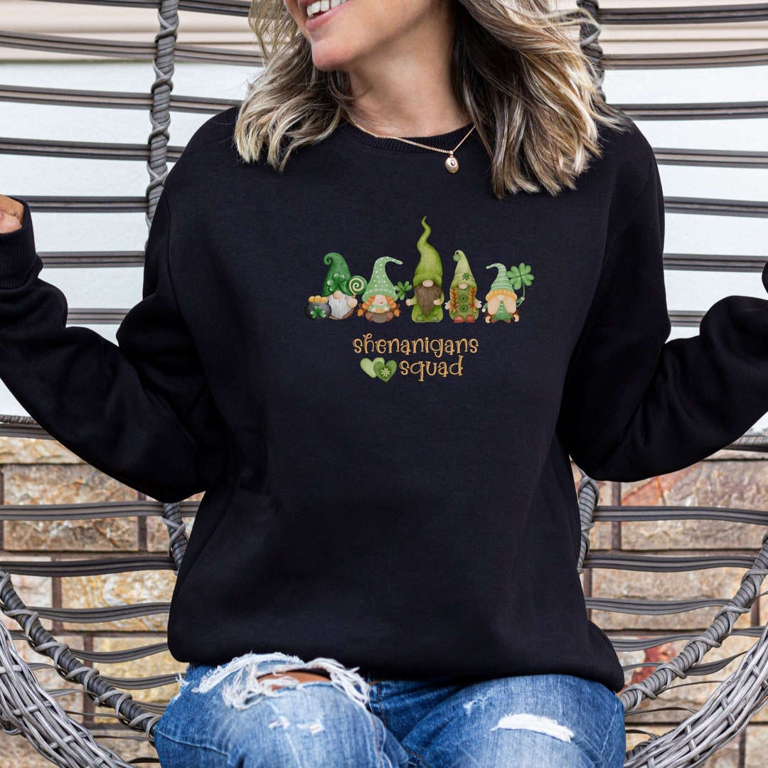 St. Patrick's Day 2025, Funny Shenanigans Squad Sweatshirt, Celebtrate