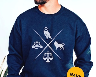Stoic Sweatshirt, Four Cardinal Virtues, Stoicism Shirt, Minimalist Unisex Sweatshirt, Gift for Stoic, Epictetus, Marcus Aurelius, Seneca