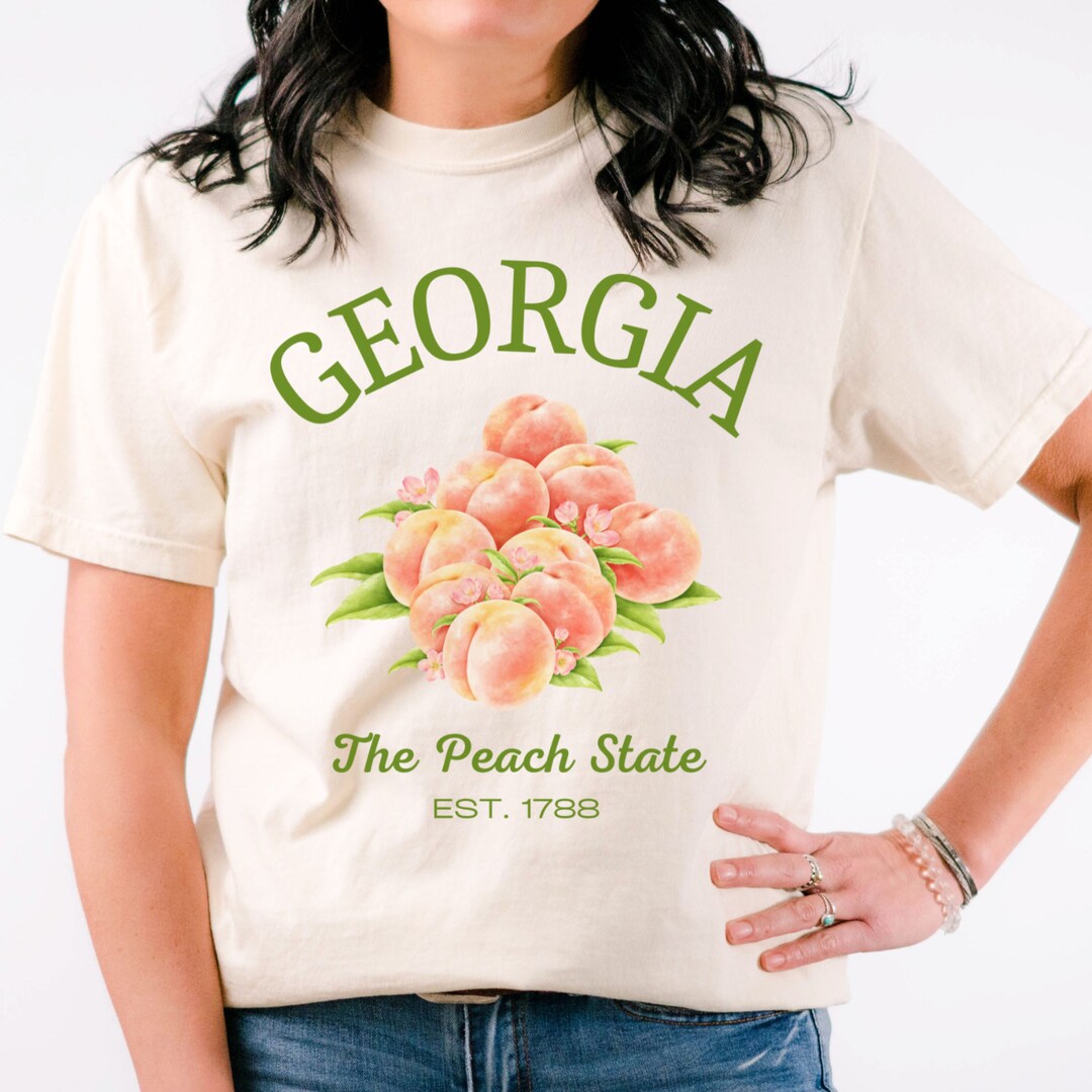 the Peach State Tshirt Visit 100 Cotton Etsy