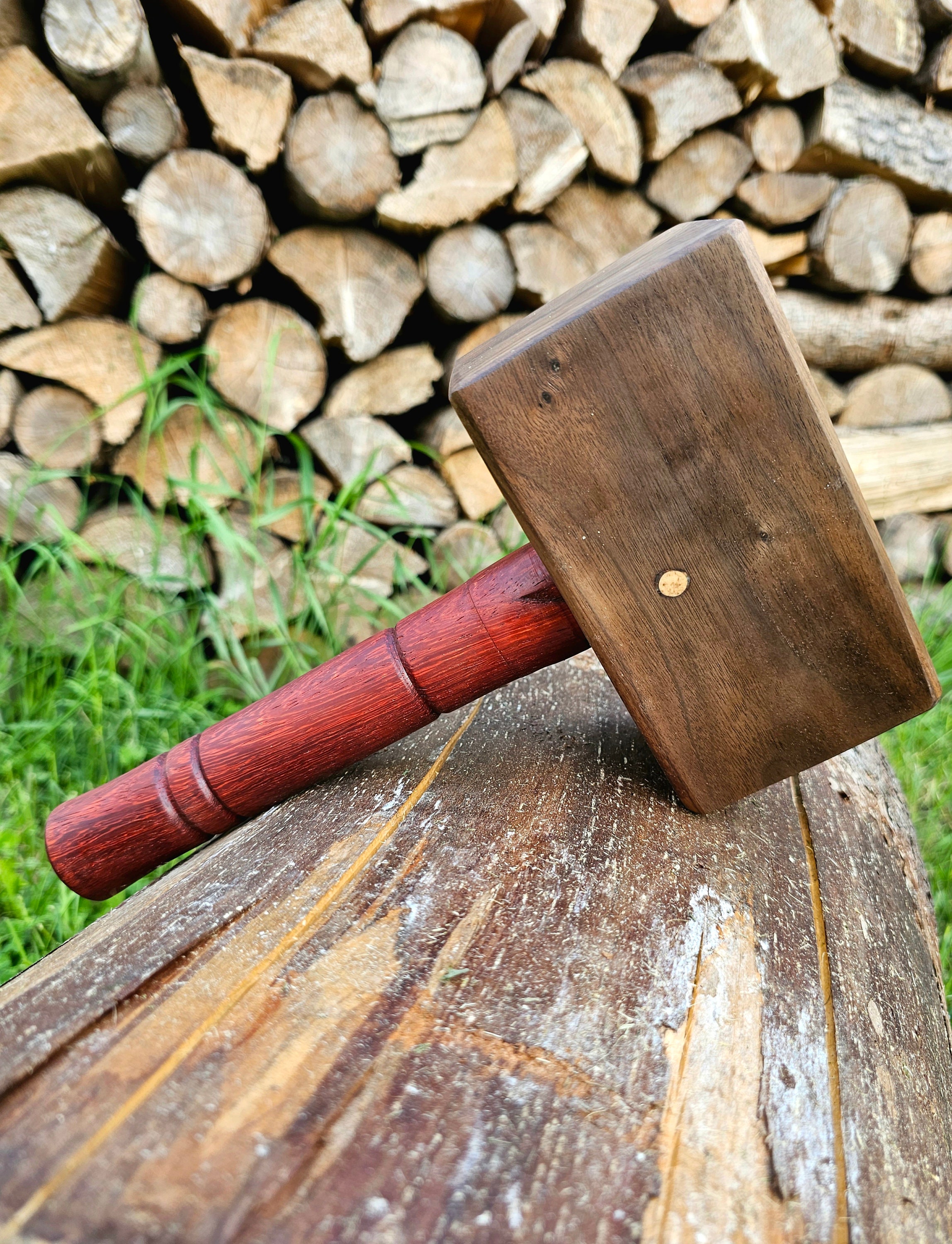Wooden Mallet Craft Hammer Maul 300g for Leathercraft, Wood Carving,  Carpentry, and Jewellery Making