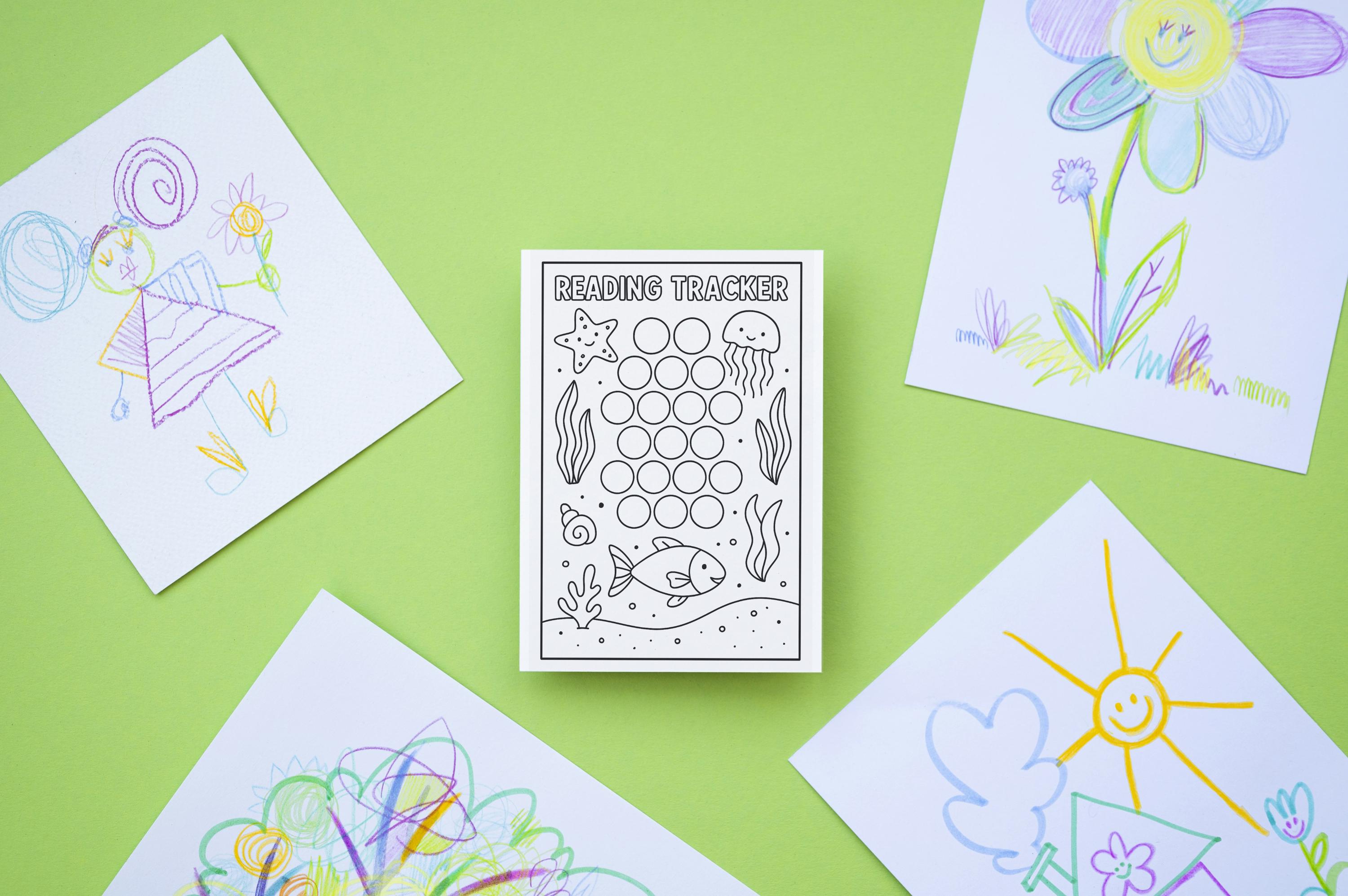 Printable Reading Tracker & Coloring Pages for Kids – 5 Cute Book ...