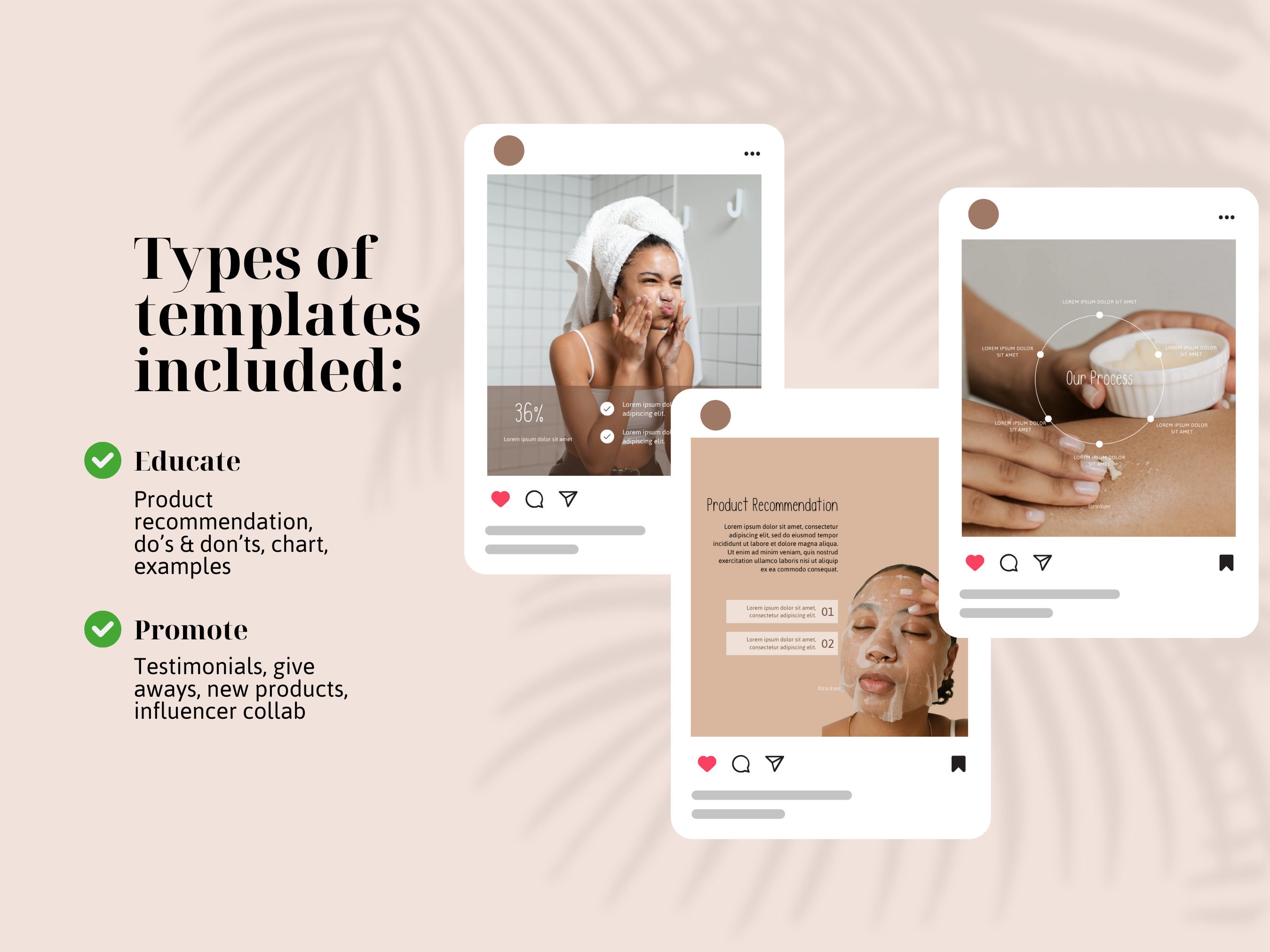 Luxury Beauty Instagram Templates for Canva | Create Stunning Social ...