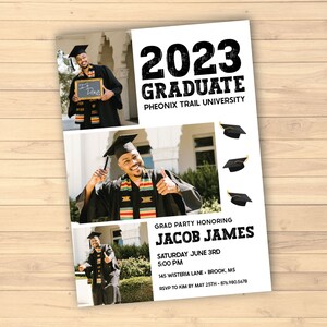 Photo Graduation Announcement | 2023 Graduation Invite | 2023 Graduate | Grad Party Invite | Modern Graduation Invite | Senior Announcement
