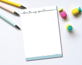 Script Name Stationery | Personalized Stationery | Watercolor Stationery | Flat Note Card | Flat Stationery | Digital Download | Custom Note