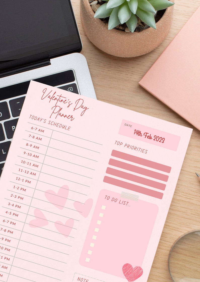 Digital Planner, Valentine's Day Planner, iPad Planner, Notability Planner, Dated Digital
