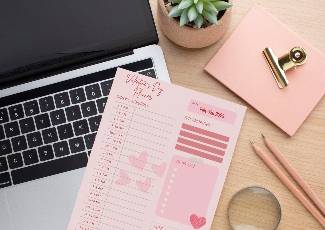 Digital Planner, Valentine's Day Planner, iPad Planner, Notability Planner, Dated Digital