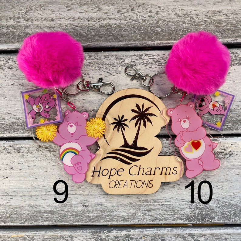 Carebear Keychain | Puff Ball Keychain | Trendy | Cute Accessories ...