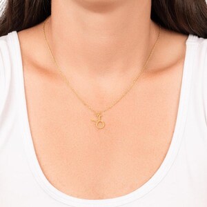 Taurus Zodiac Sign Necklace, Astrology Symbol Jewelry
