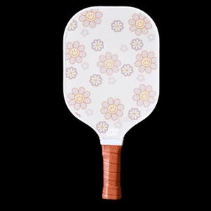 Smiley Flower Pickleball Paddle